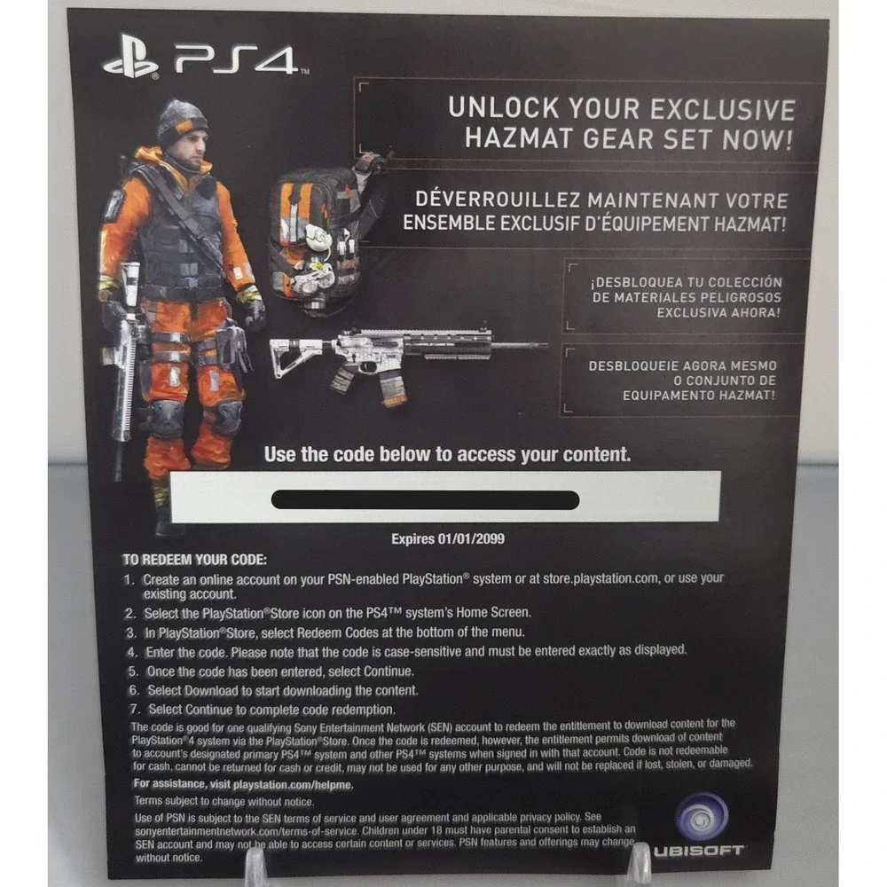 Tom Clancy's The Division - PlayStation 4 (PS4) - Complete in Box (CIB) - Tested